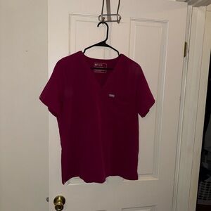 FIGS Magenta top and scrub bottoms